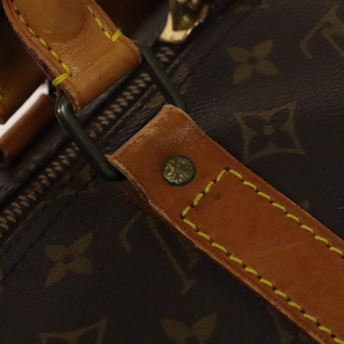 LOUIS VUITTON Monogram Keepall 55 Boston Bag M41424 LV Auth 129636