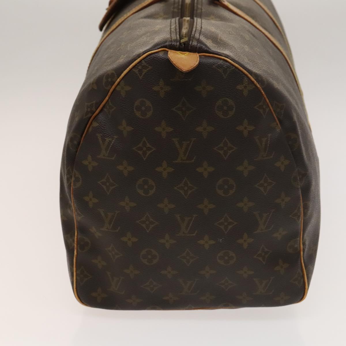 LOUIS VUITTON Monogram Keepall 55 Boston Bag M41424 LV Auth 129636