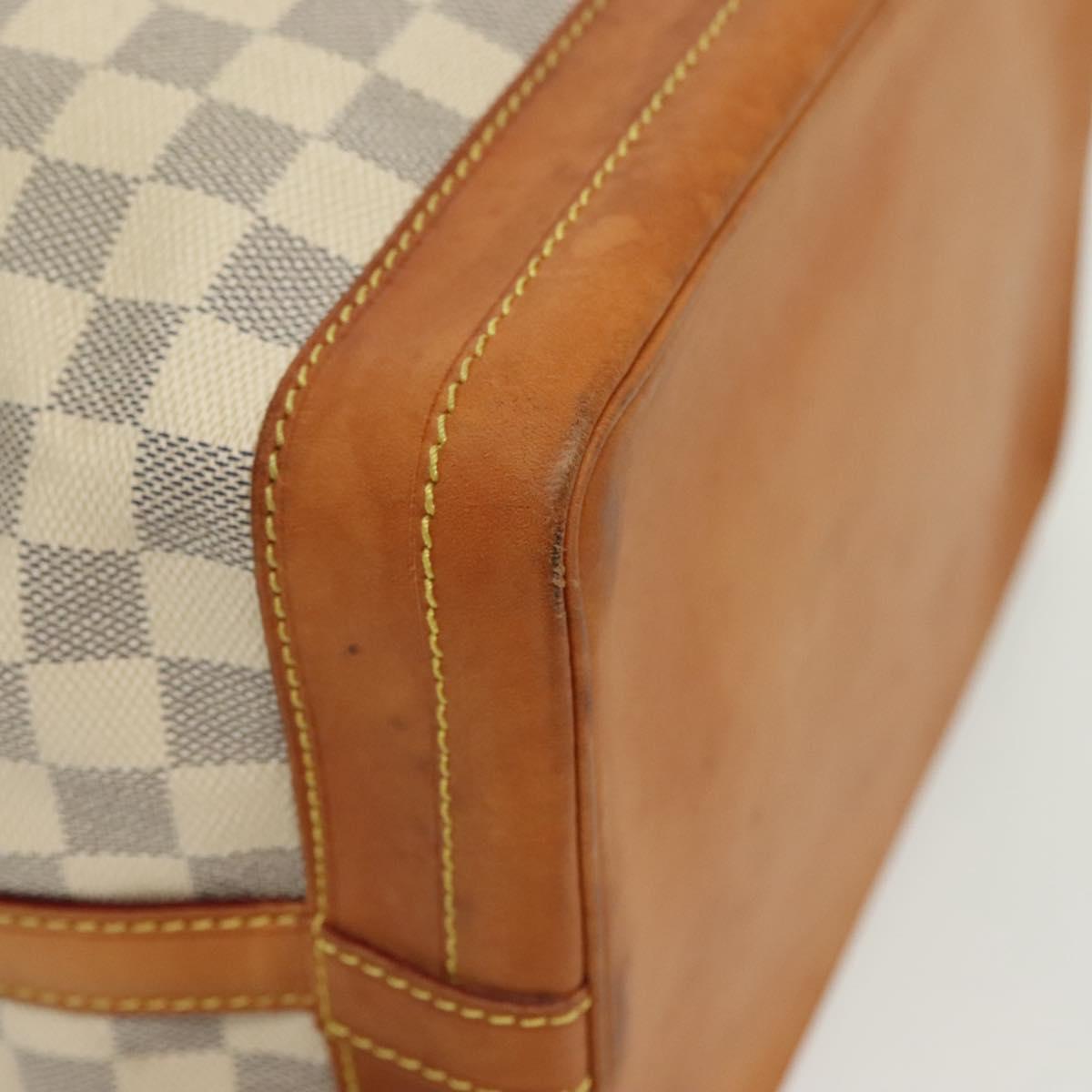 LOUIS VUITTON Damier Azur Noe Shoulder Bag N42222 LV Auth 129640