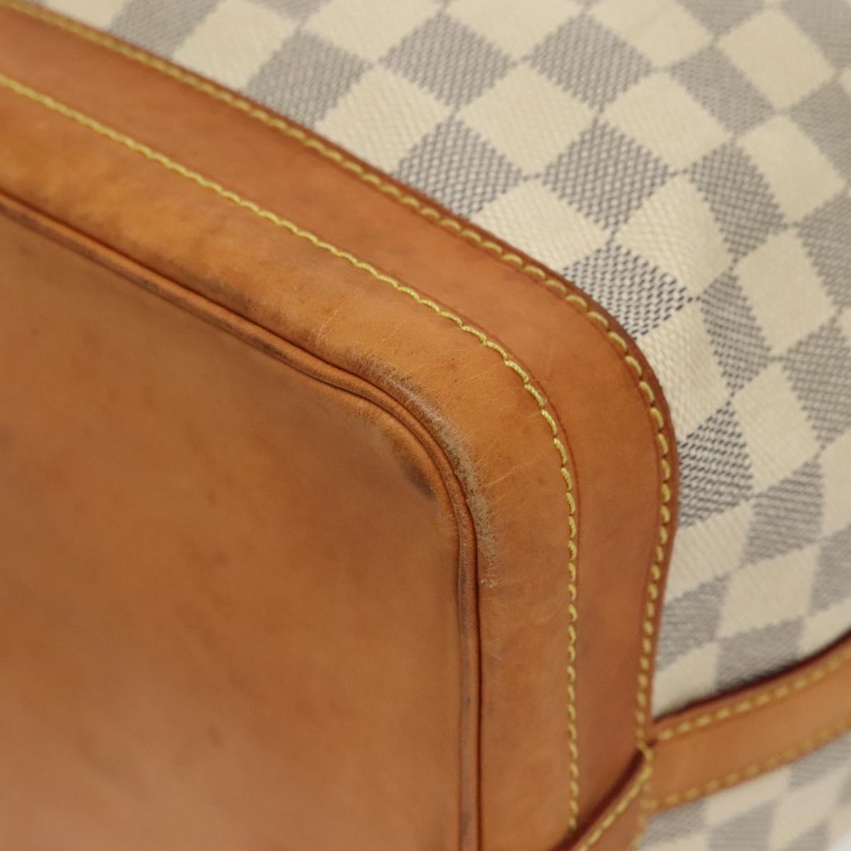 LOUIS VUITTON Damier Azur Noe Shoulder Bag N42222 LV Auth 129640