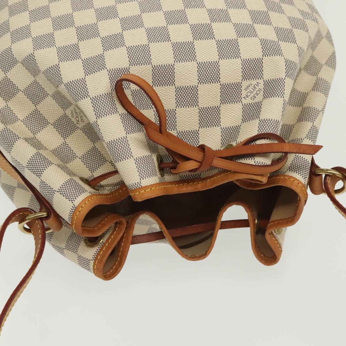 LOUIS VUITTON Damier Azur Noe Shoulder Bag N42222 LV Auth 129640