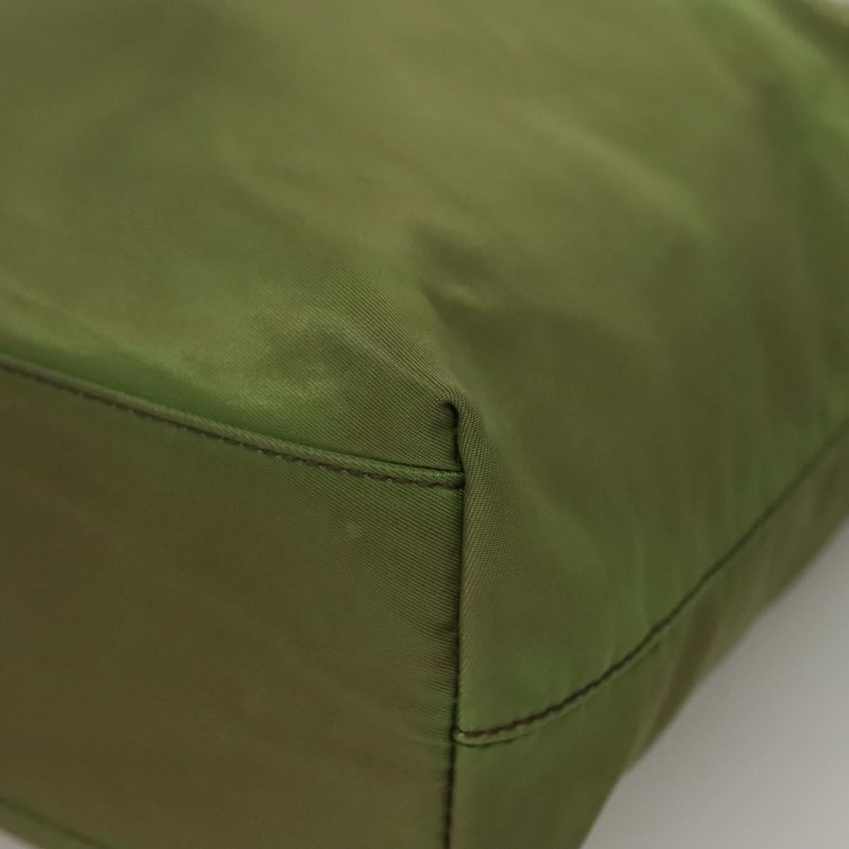 PRADA Tote Bag Nylon Green Auth 129642