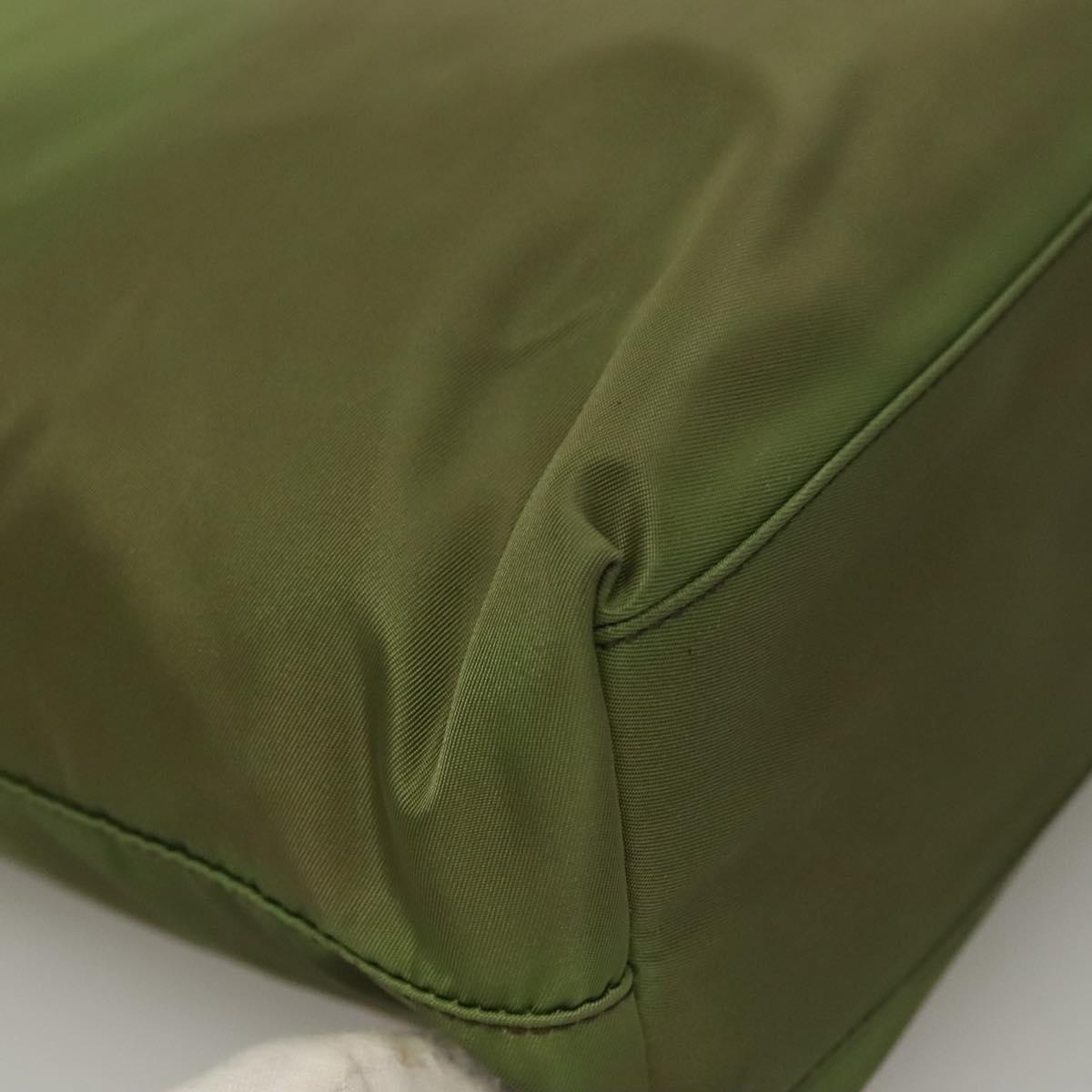 PRADA Tote Bag Nylon Green Auth 129642