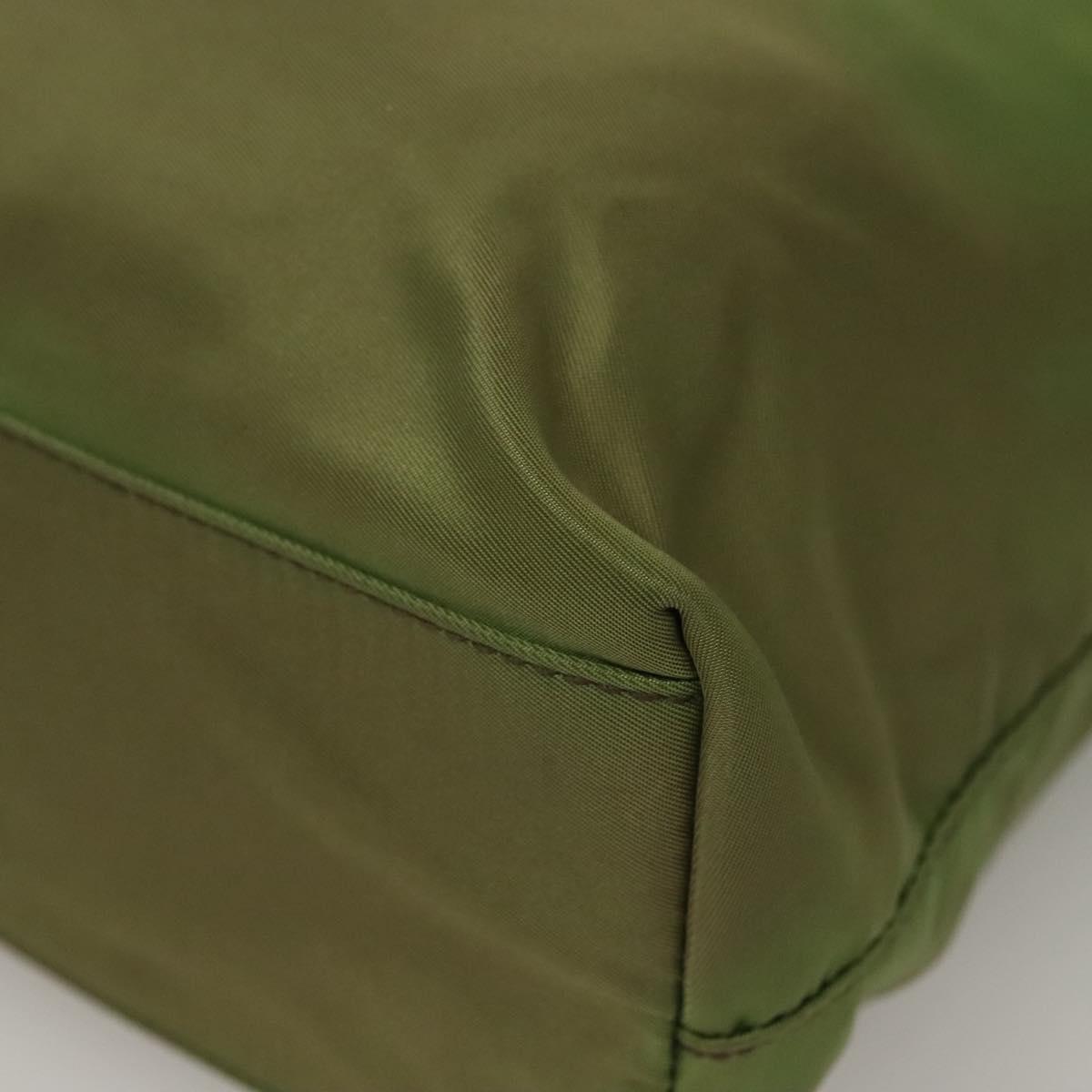 PRADA Tote Bag Nylon Green Auth 129642