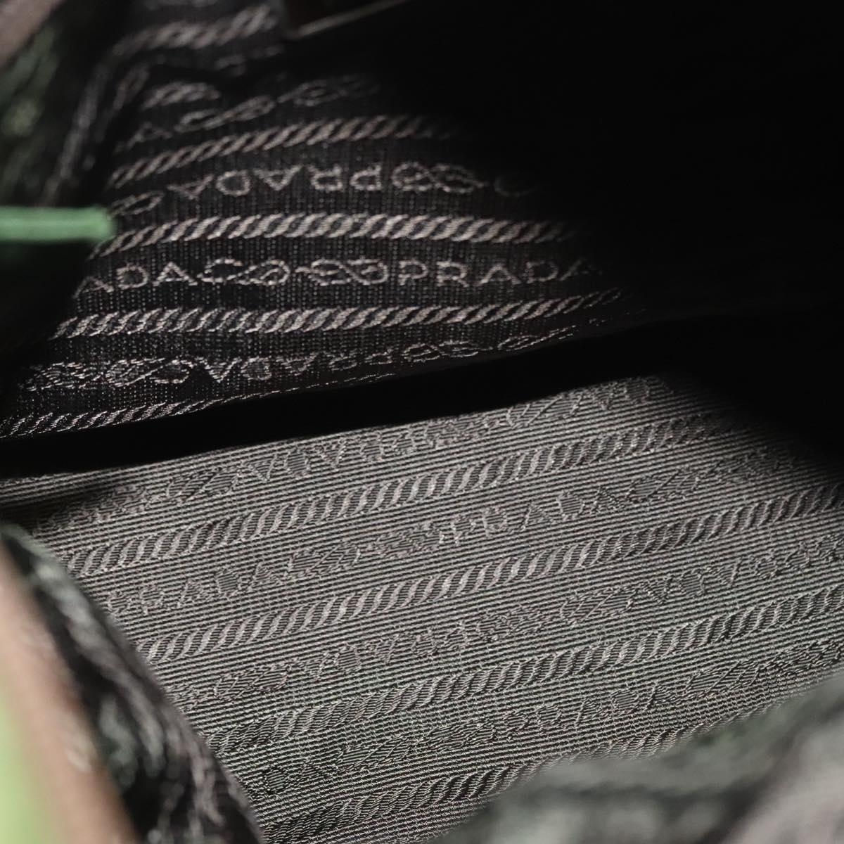 PRADA Tote Bag Nylon Green Auth 129642