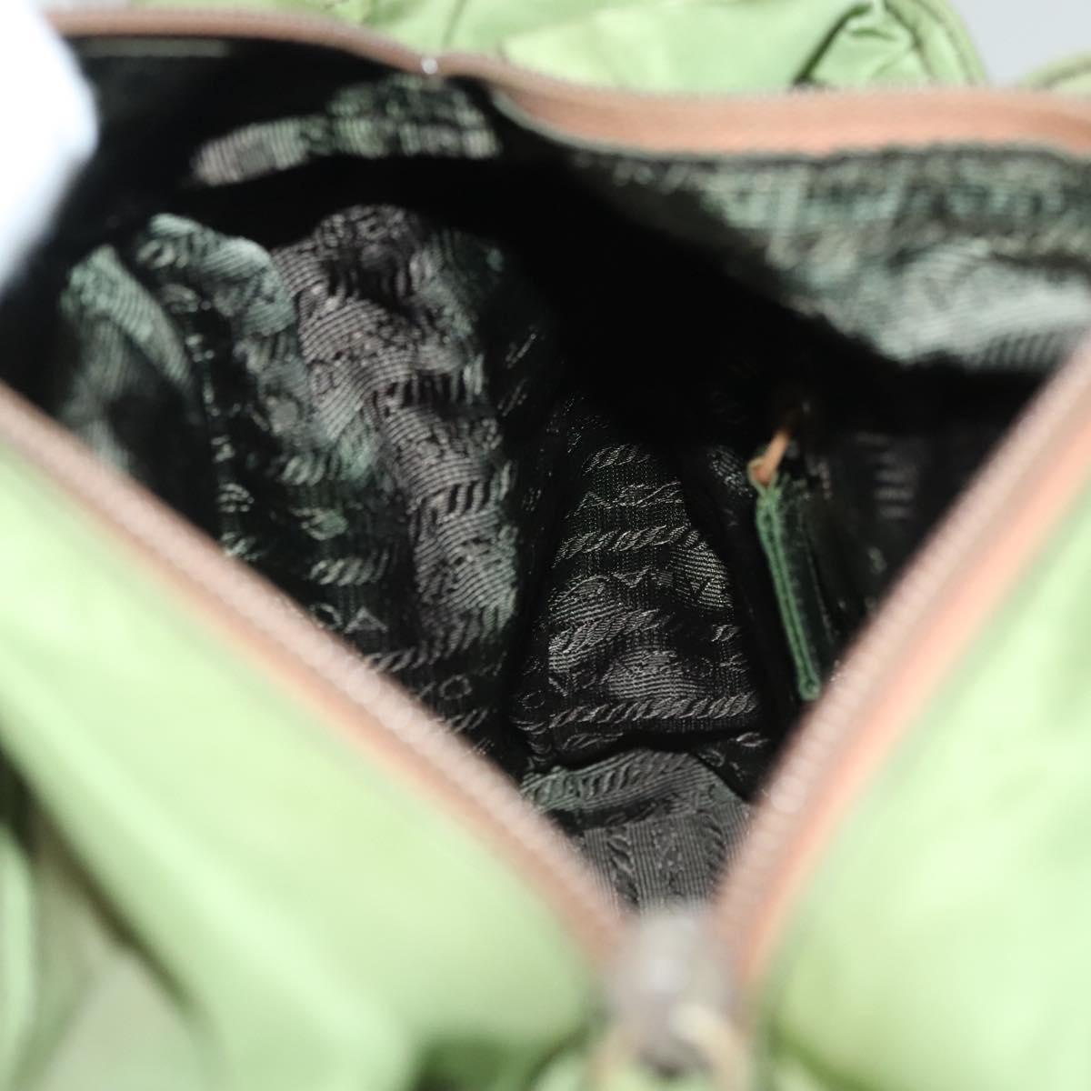 PRADA Tote Bag Nylon Green Auth 129642
