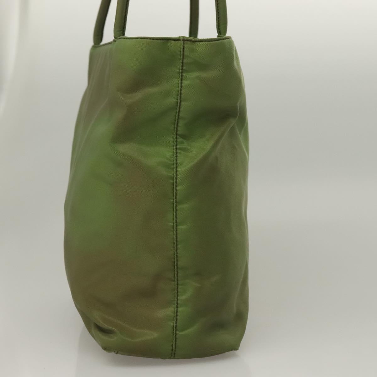 PRADA Tote Bag Nylon Green Auth 129642