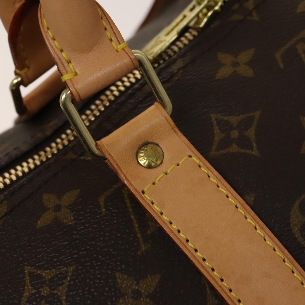 LOUIS VUITTON Monogram Keepall 55 Boston Bag M41424 LV Auth 129658