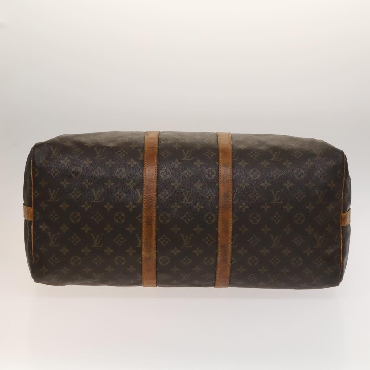 LOUIS VUITTON Monogram Keepall Bandouliere 55 Boston Bag M41414 LV Auth 129659