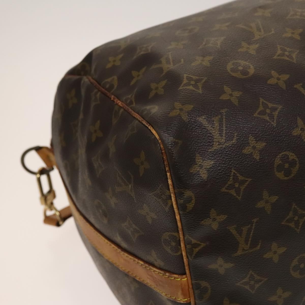LOUIS VUITTON Monogram Keepall Bandouliere 55 Boston Bag M41414 LV Auth 129659