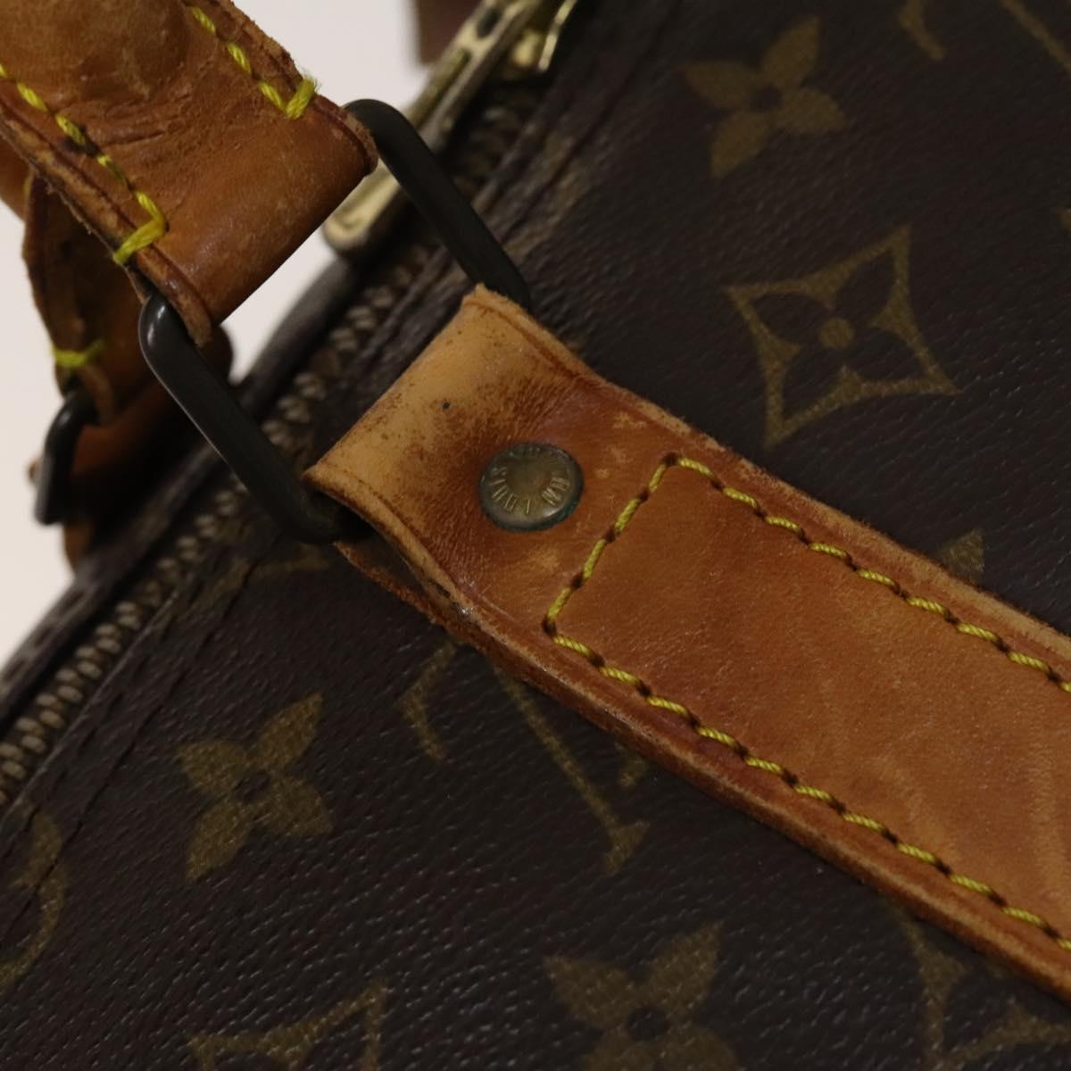 LOUIS VUITTON Monogram Keepall Bandouliere 55 Boston Bag M41414 LV Auth 129659