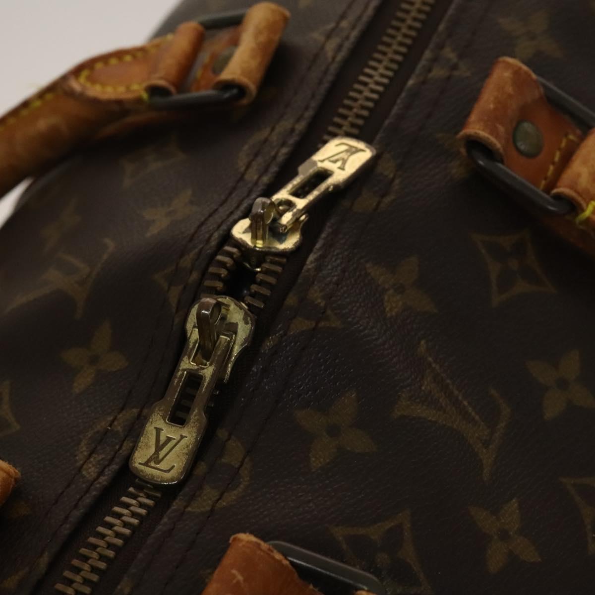 LOUIS VUITTON Monogram Keepall Bandouliere 55 Boston Bag M41414 LV Auth 129659