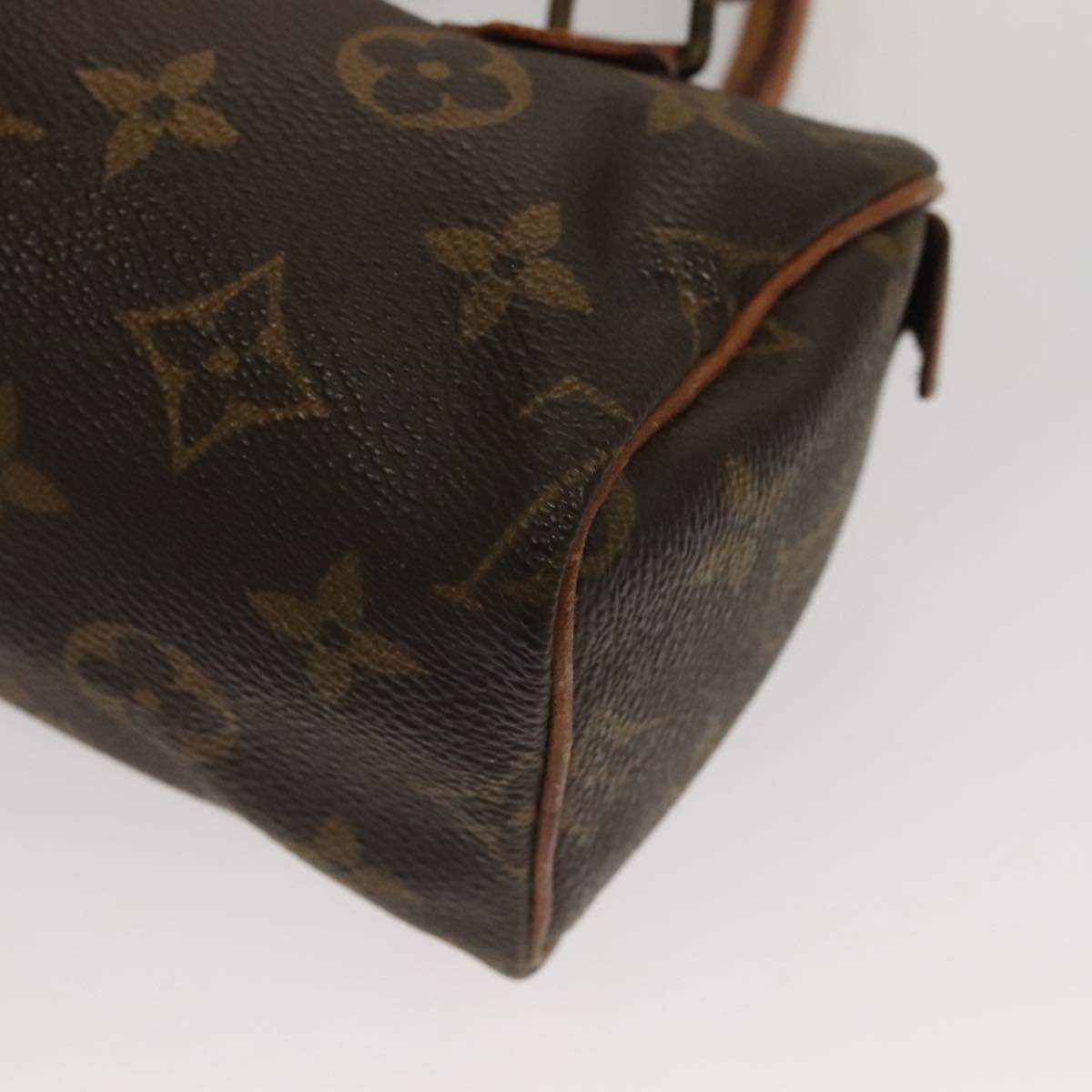 LOUIS VUITTON Monogram Mini Speedy Hand Bag M41534 LV Auth 129662