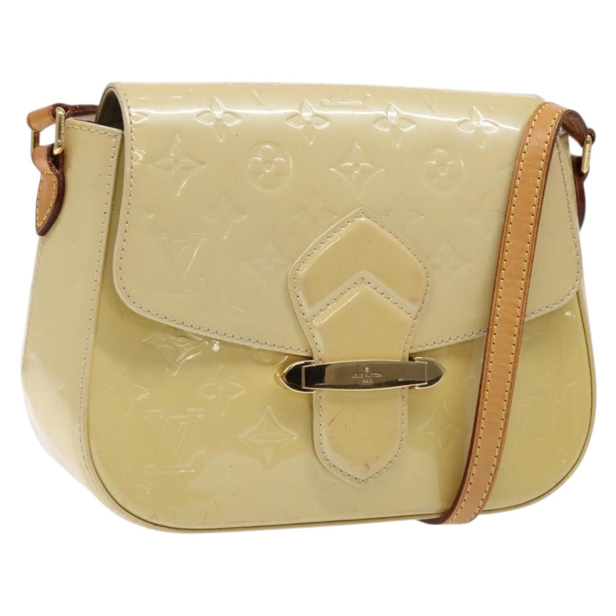 LOUIS VUITTON Vernis Bell Flower GM Shoulder Bag Broncorail M91706 Auth 129676