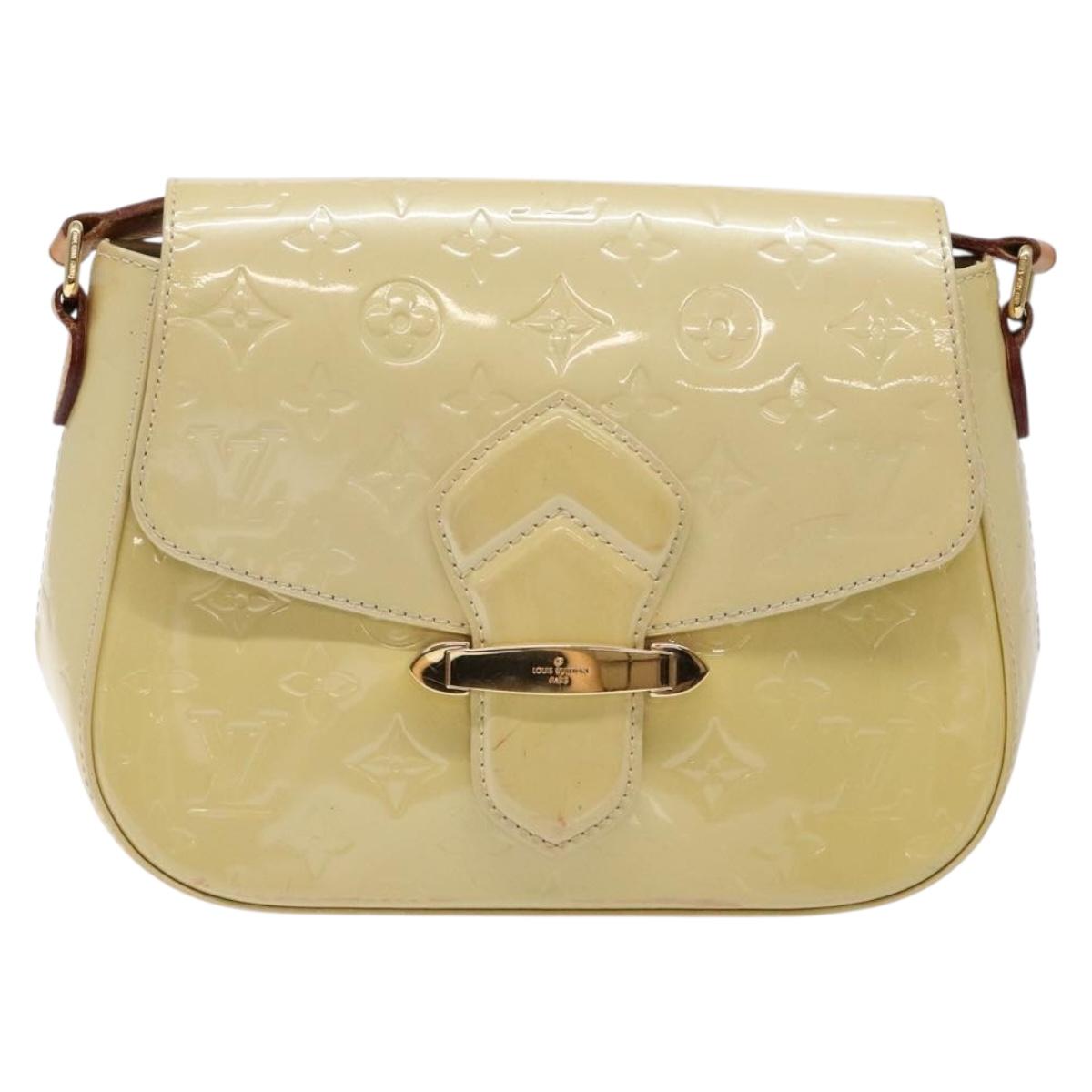 LOUIS VUITTON Vernis Bell Flower GM Shoulder Bag Broncorail M91706 Auth 129676