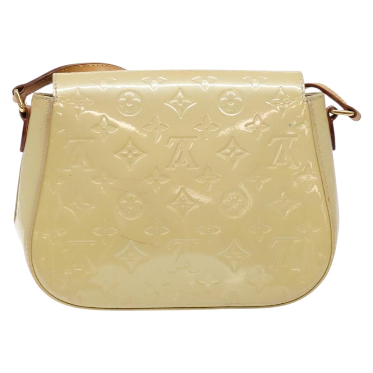 LOUIS VUITTON Vernis Bell Flower GM Shoulder Bag Broncorail M91706 Auth 129676