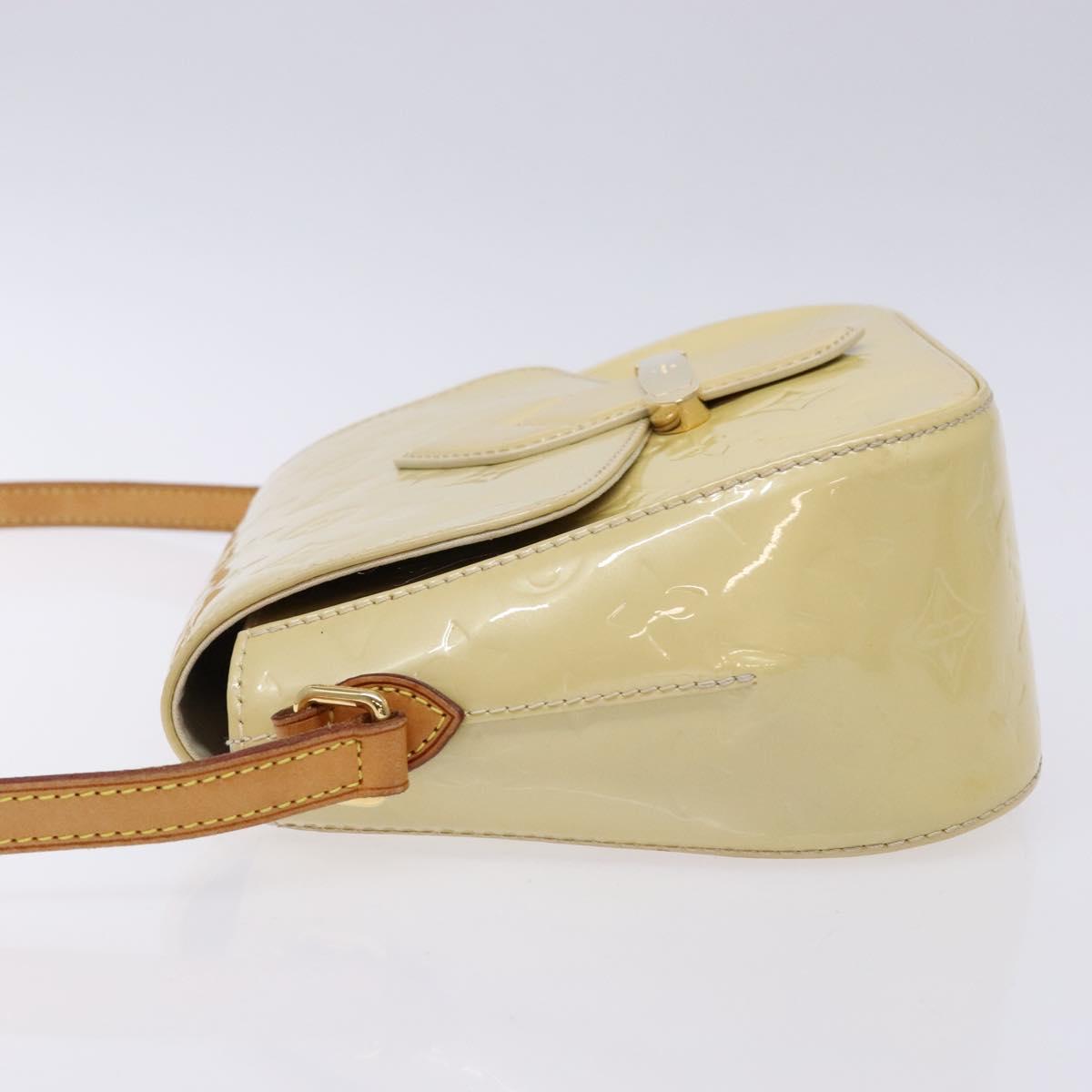 LOUIS VUITTON Vernis Bell Flower GM Shoulder Bag Broncorail M91706 Auth 129676