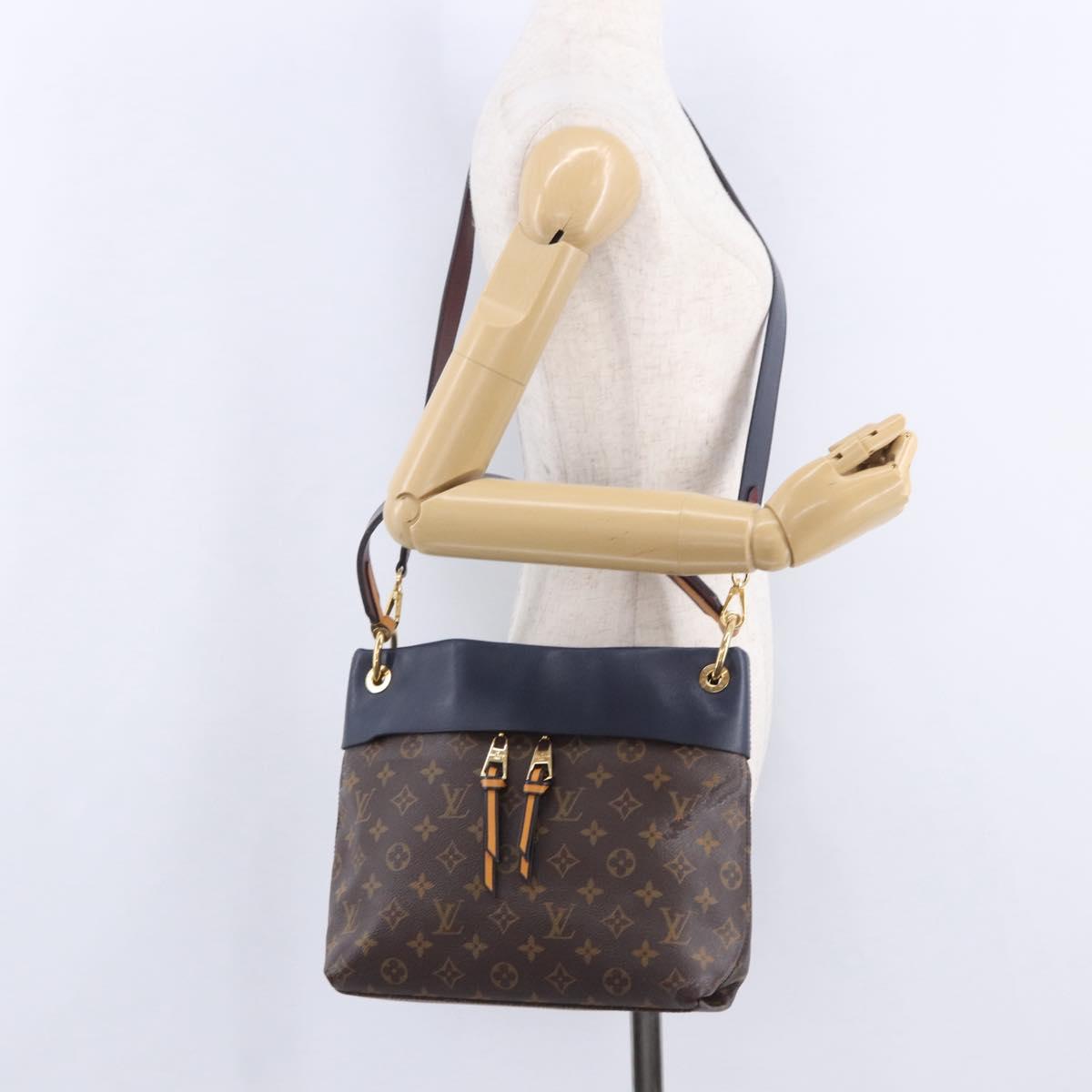 LOUIS VUITTON Monogram Tuile Reevess Shoulder Bag 2way M43441 LV Auth 129721