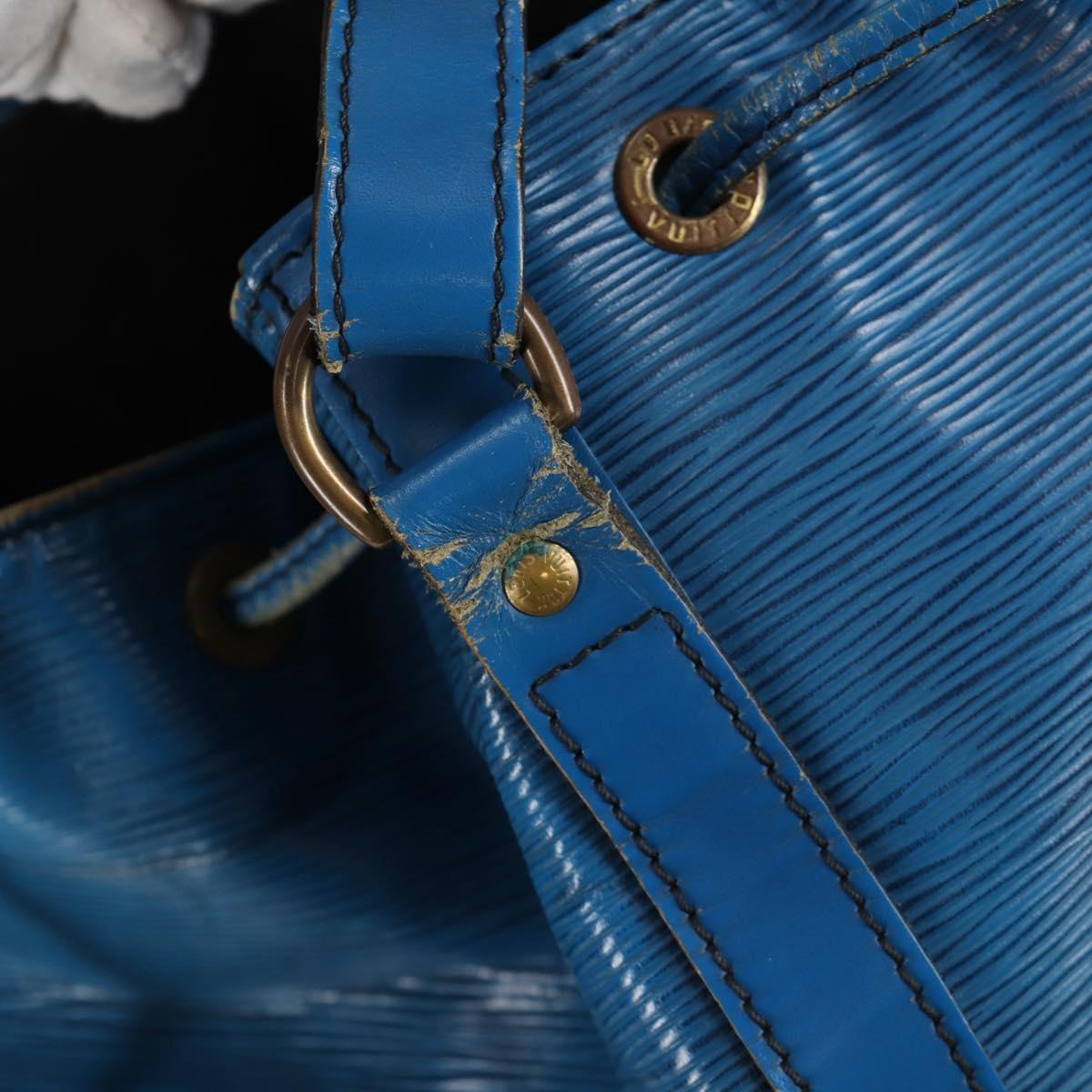 LOUIS VUITTON Epi Noe Shoulder Bag Toledo Blue M44005 LV Auth 129725