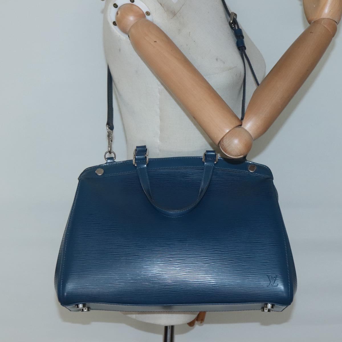 LOUIS VUITTON Epi Blair MM Hand Bag 2way Safir M40964 LV Auth 129726