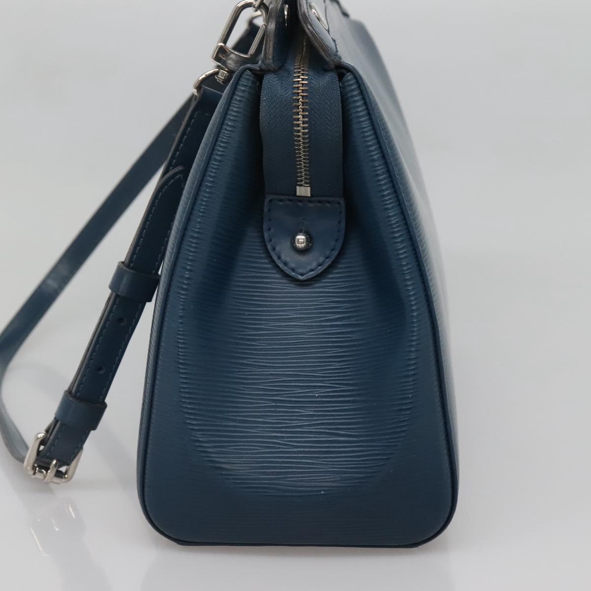 LOUIS VUITTON Epi Blair MM Hand Bag 2way Safir M40964 LV Auth 129726