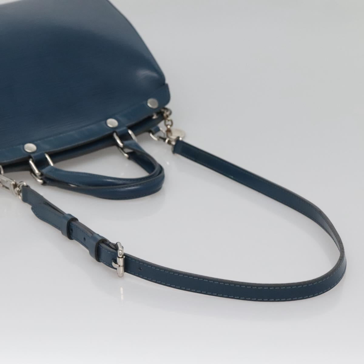 LOUIS VUITTON Epi Blair MM Hand Bag 2way Safir M40964 LV Auth 129726