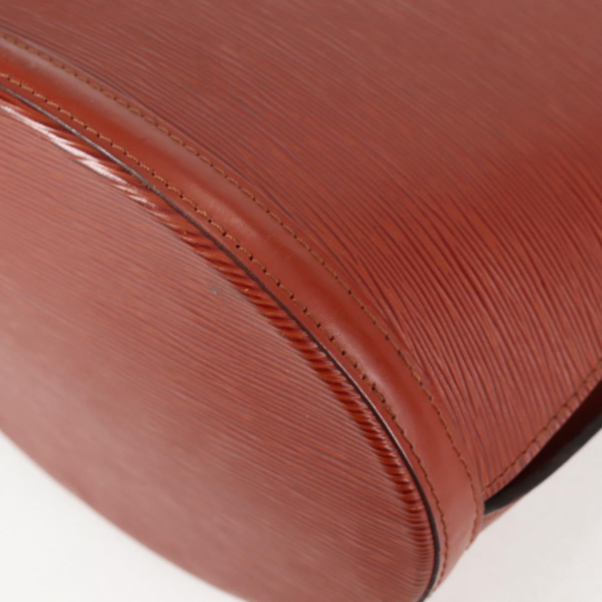 LOUIS VUITTON Epi Cluny Shoulder Bag Brown M52253 LV Auth 129727