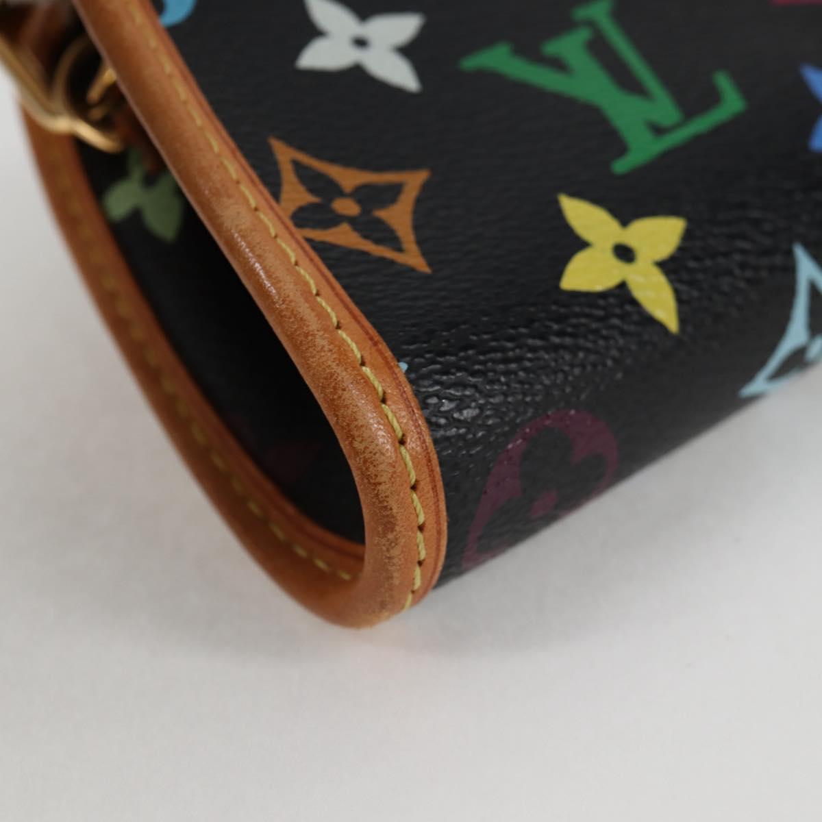 LOUIS VUITTON Monogram Multicolor Shirley Shoulder Bag Black M40050 Auth 129733V