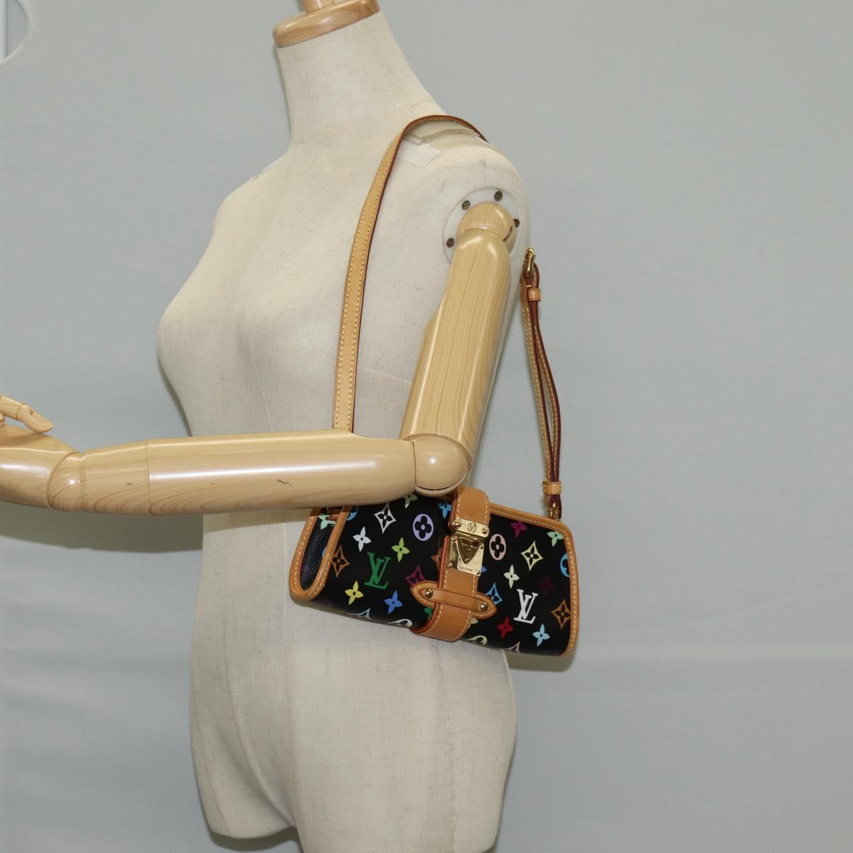 LOUIS VUITTON Monogram Multicolor Shirley Shoulder Bag Black M40050 Auth 129733V