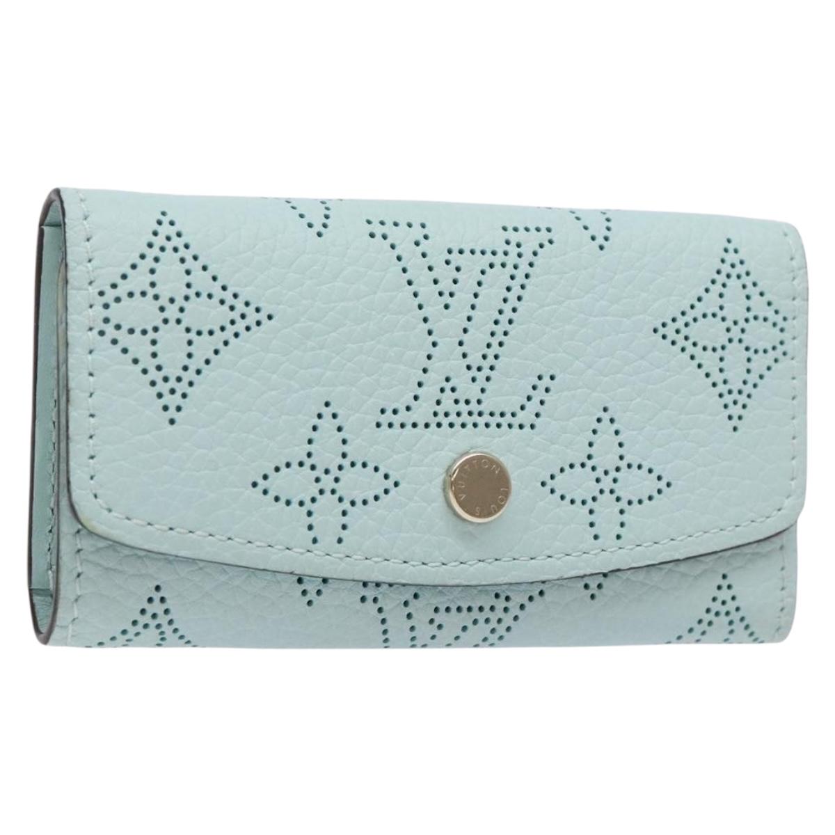 LOUIS VUITTON Mahina Multicles 4 Key Case Blue M83504 LV Auth 129756