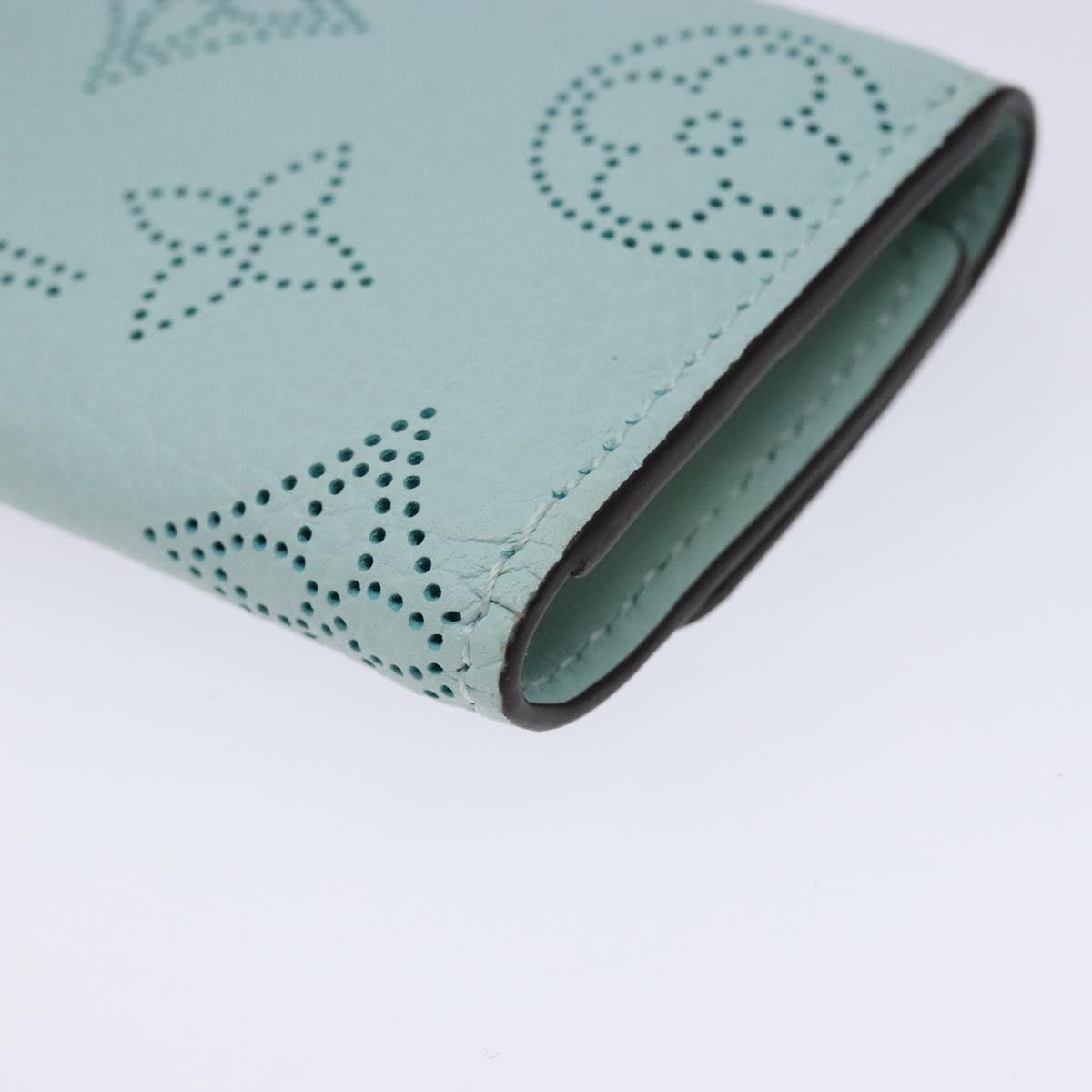 LOUIS VUITTON Mahina Multicles 4 Key Case Blue M83504 LV Auth 129756