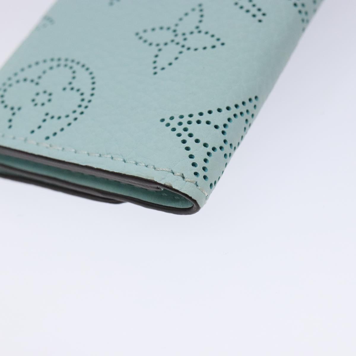 LOUIS VUITTON Mahina Multicles 4 Key Case Blue M83504 LV Auth 129756