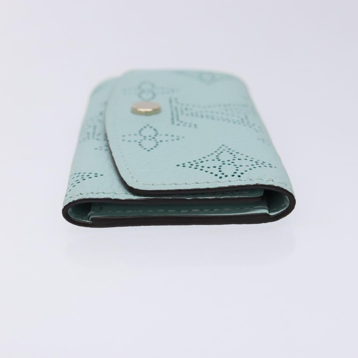 LOUIS VUITTON Mahina Multicles 4 Key Case Blue M83504 LV Auth 129756