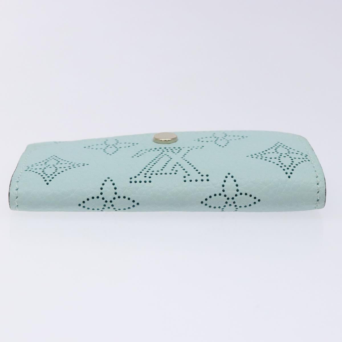LOUIS VUITTON Mahina Multicles 4 Key Case Blue M83504 LV Auth 129756