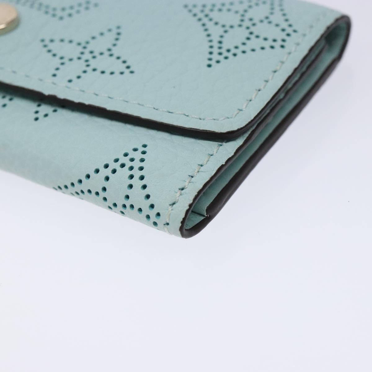 LOUIS VUITTON Mahina Multicles 4 Key Case Blue M83504 LV Auth 129756