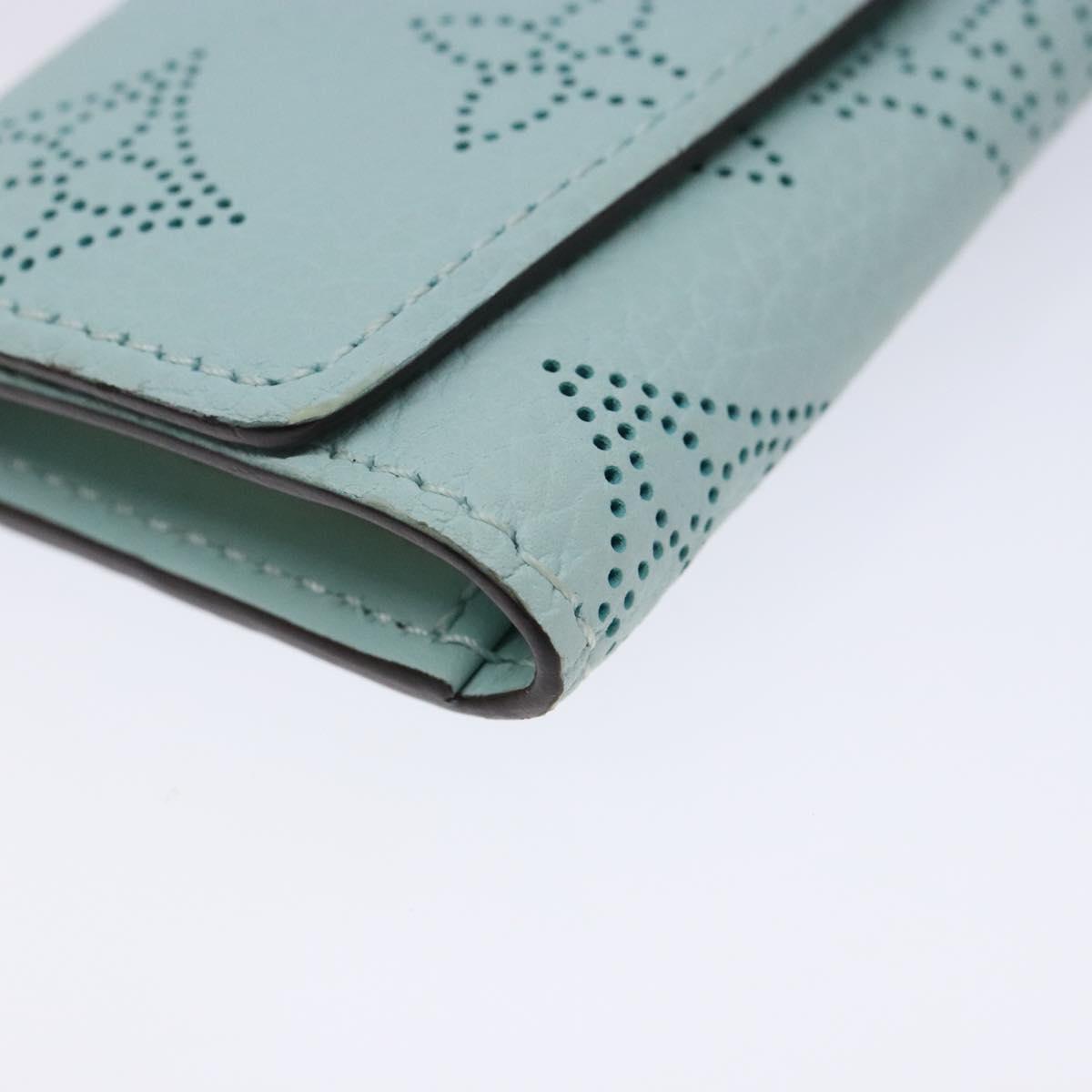 LOUIS VUITTON Mahina Multicles 4 Key Case Blue M83504 LV Auth 129756