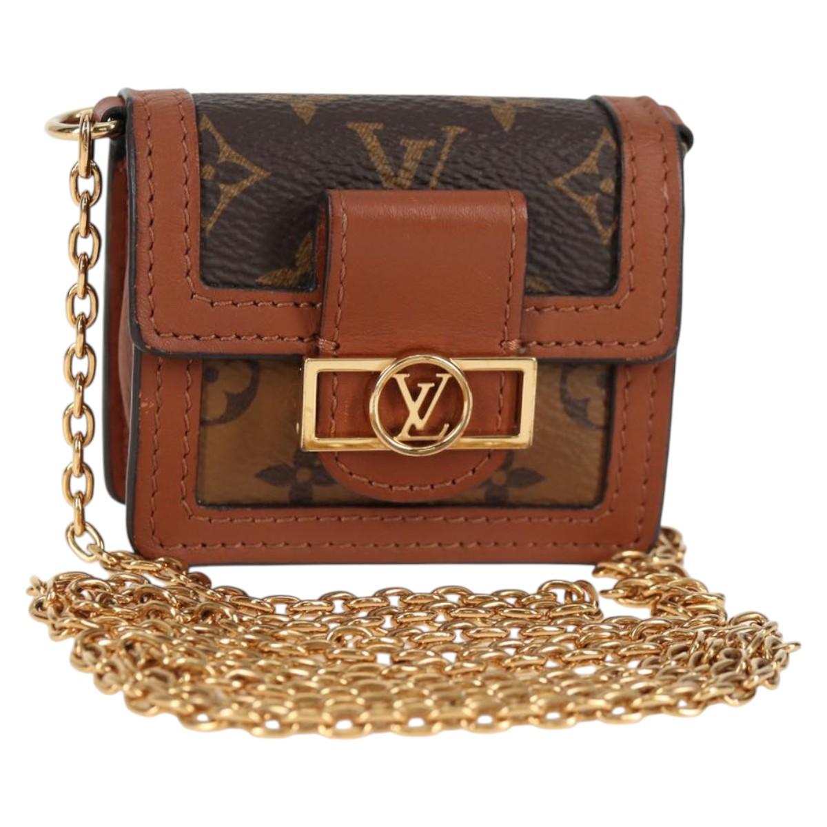 LOUIS VUITTON Monogram Reverse Micro Dauphine Bag M80250 LV Auth 129757SAM