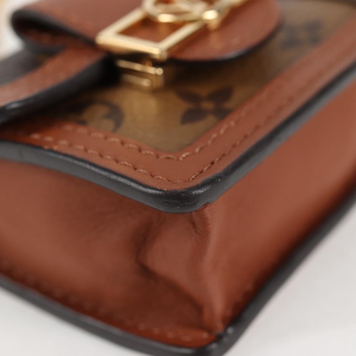 LOUIS VUITTON Monogram Reverse Micro Dauphine Bag M80250 LV Auth 129757SAM