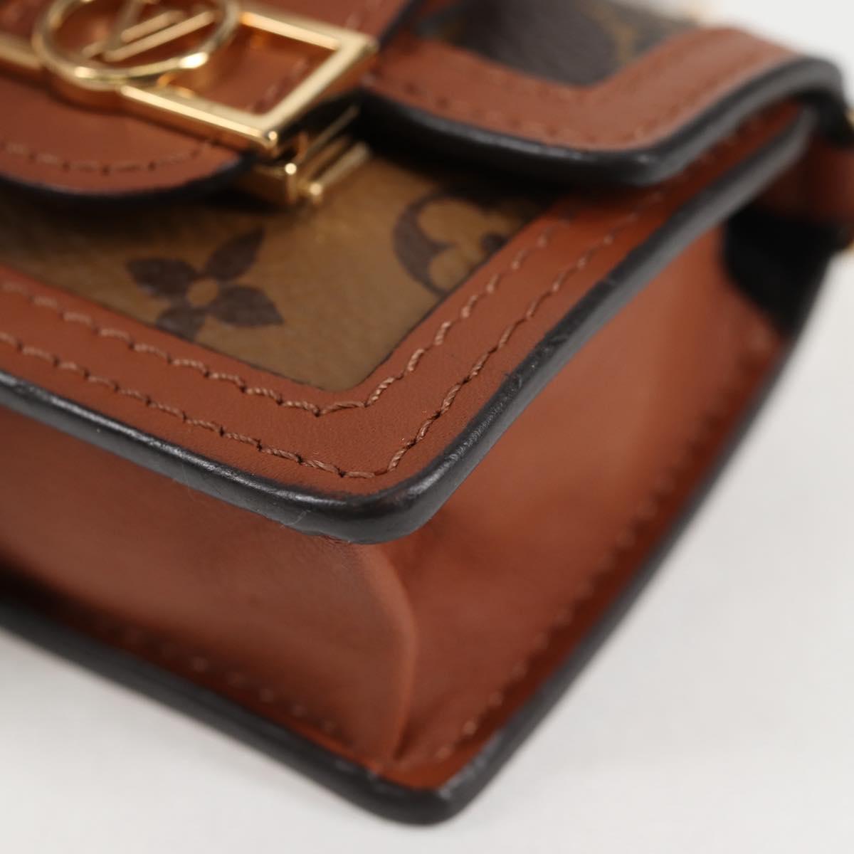 LOUIS VUITTON Monogram Reverse Micro Dauphine Bag M80250 LV Auth 129757M
