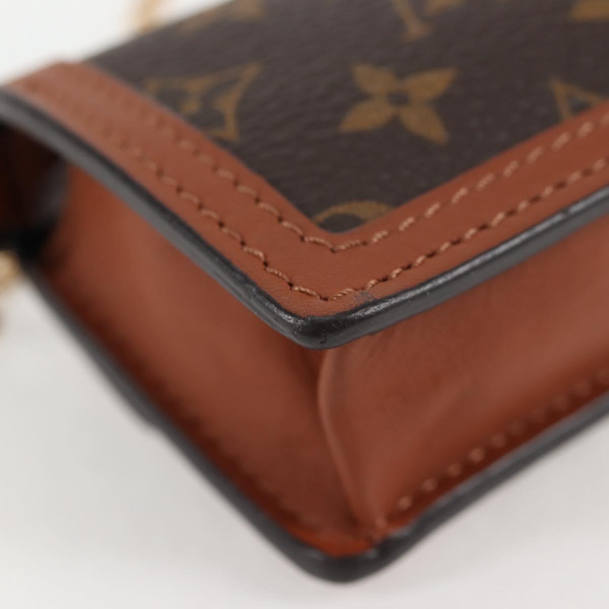 LOUIS VUITTON Monogram Reverse Micro Dauphine Bag M80250 LV Auth 129757SAM