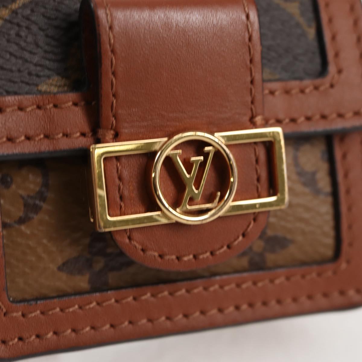 LOUIS VUITTON Monogram Reverse Micro Dauphine Bag M80250 LV Auth 129757SAM