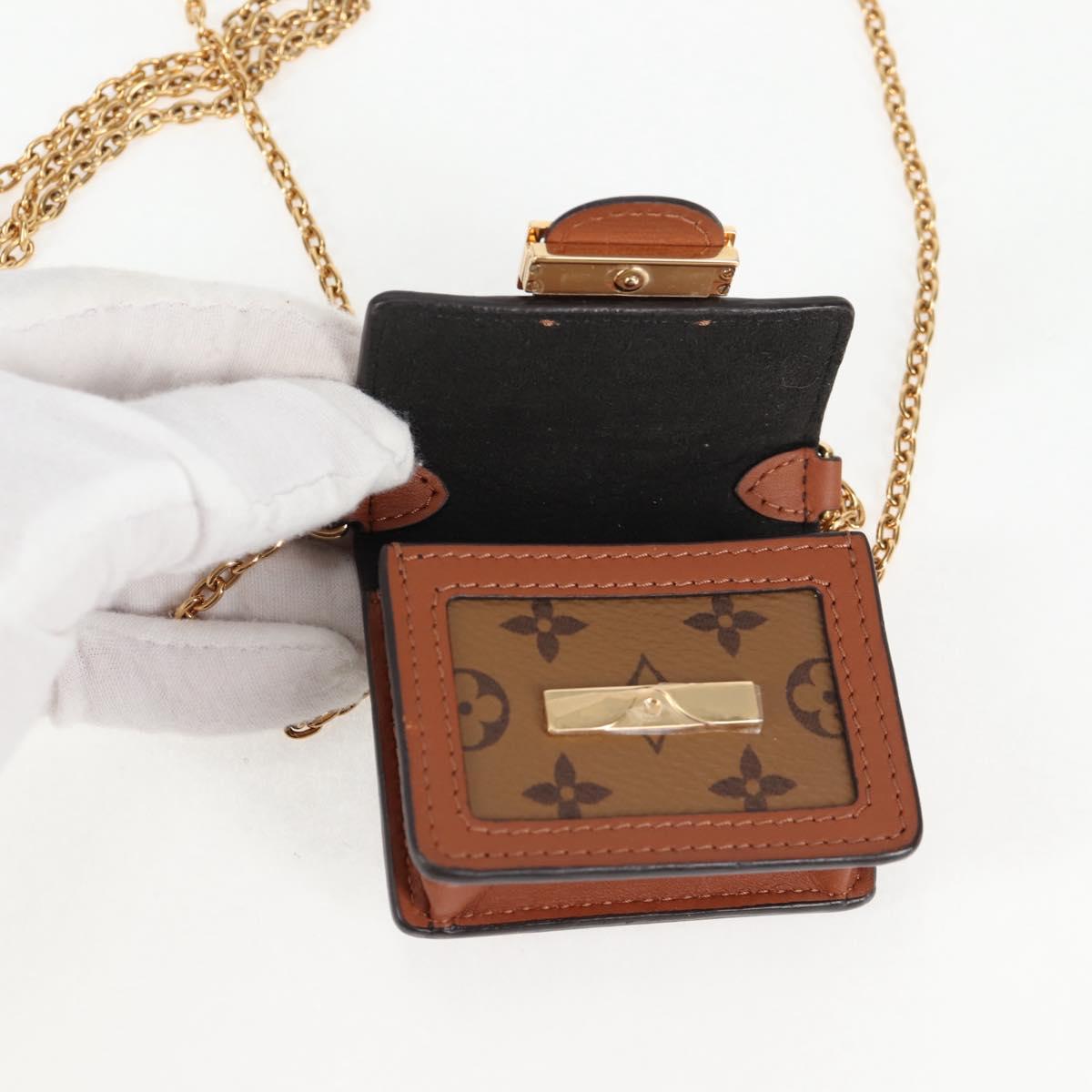 LOUIS VUITTON Monogram Reverse Micro Dauphine Bag M80250 LV Auth 129757SAM