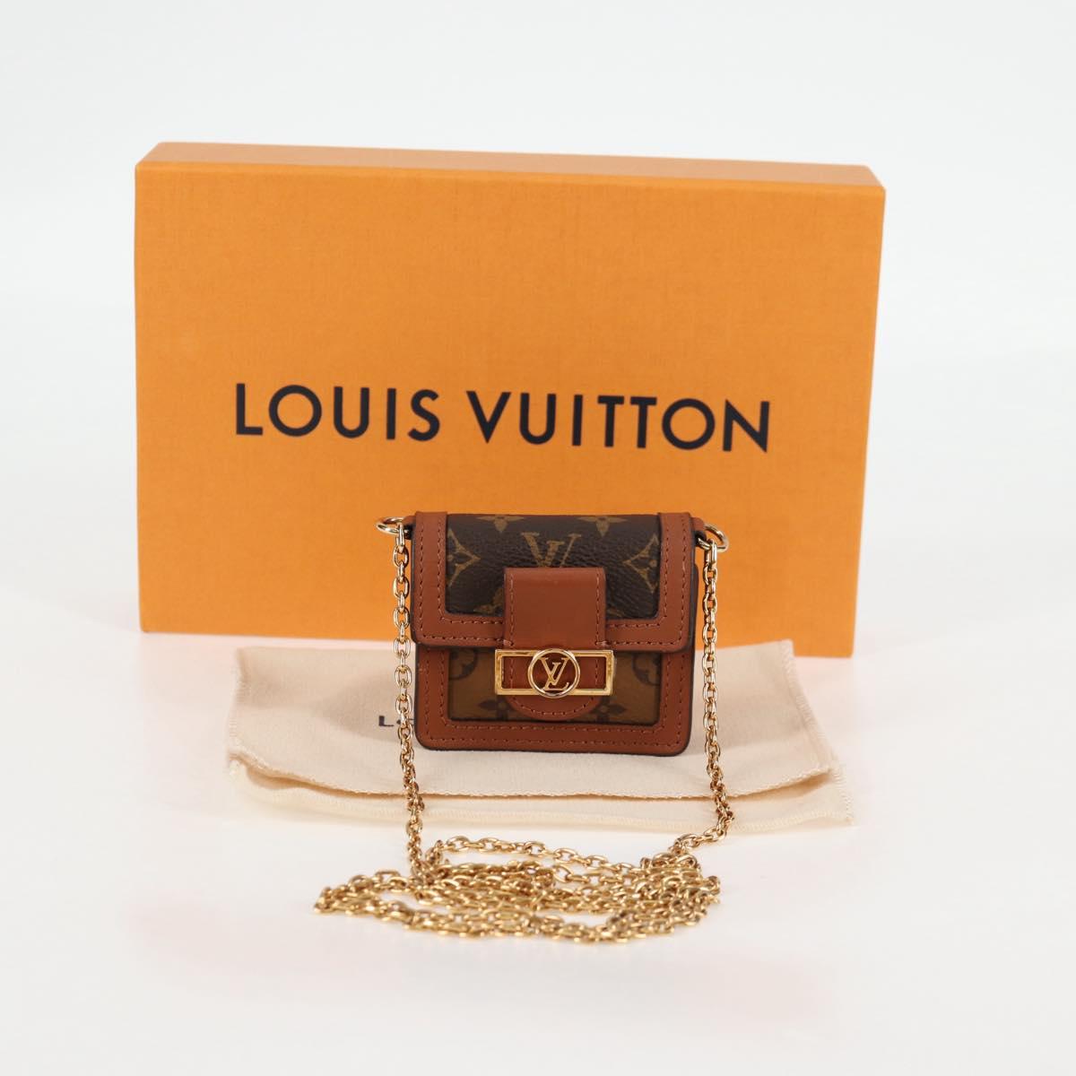 LOUIS VUITTON Monogram Reverse Micro Dauphine Bag M80250 LV Auth 129757SAM