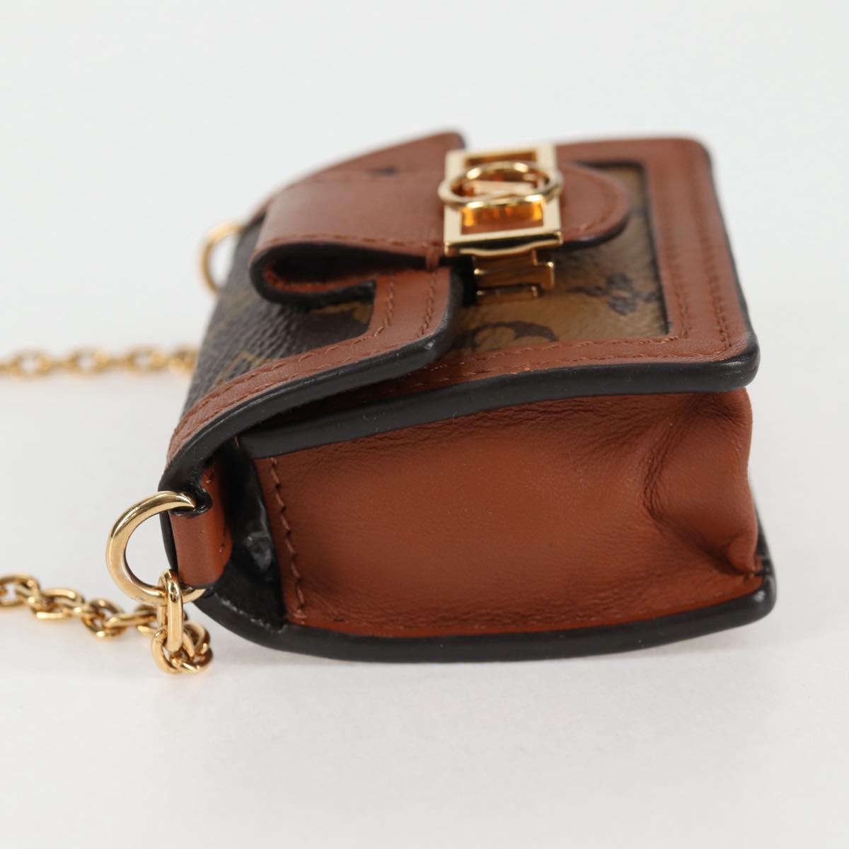 LOUIS VUITTON Monogram Reverse Micro Dauphine Bag M80250 LV Auth 129757SAM