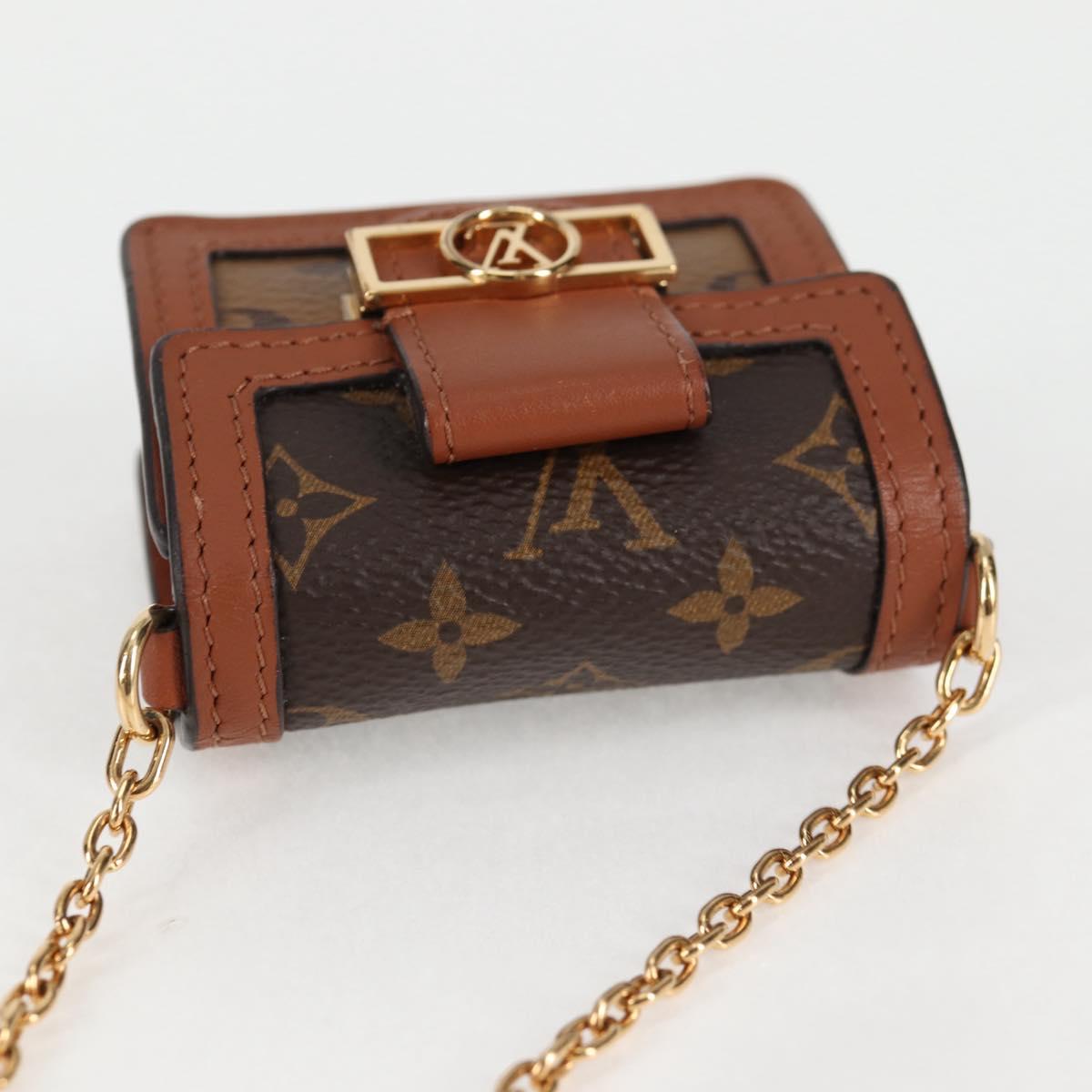 LOUIS VUITTON Monogram Reverse Micro Dauphine Bag M80250 LV Auth 129757SAM