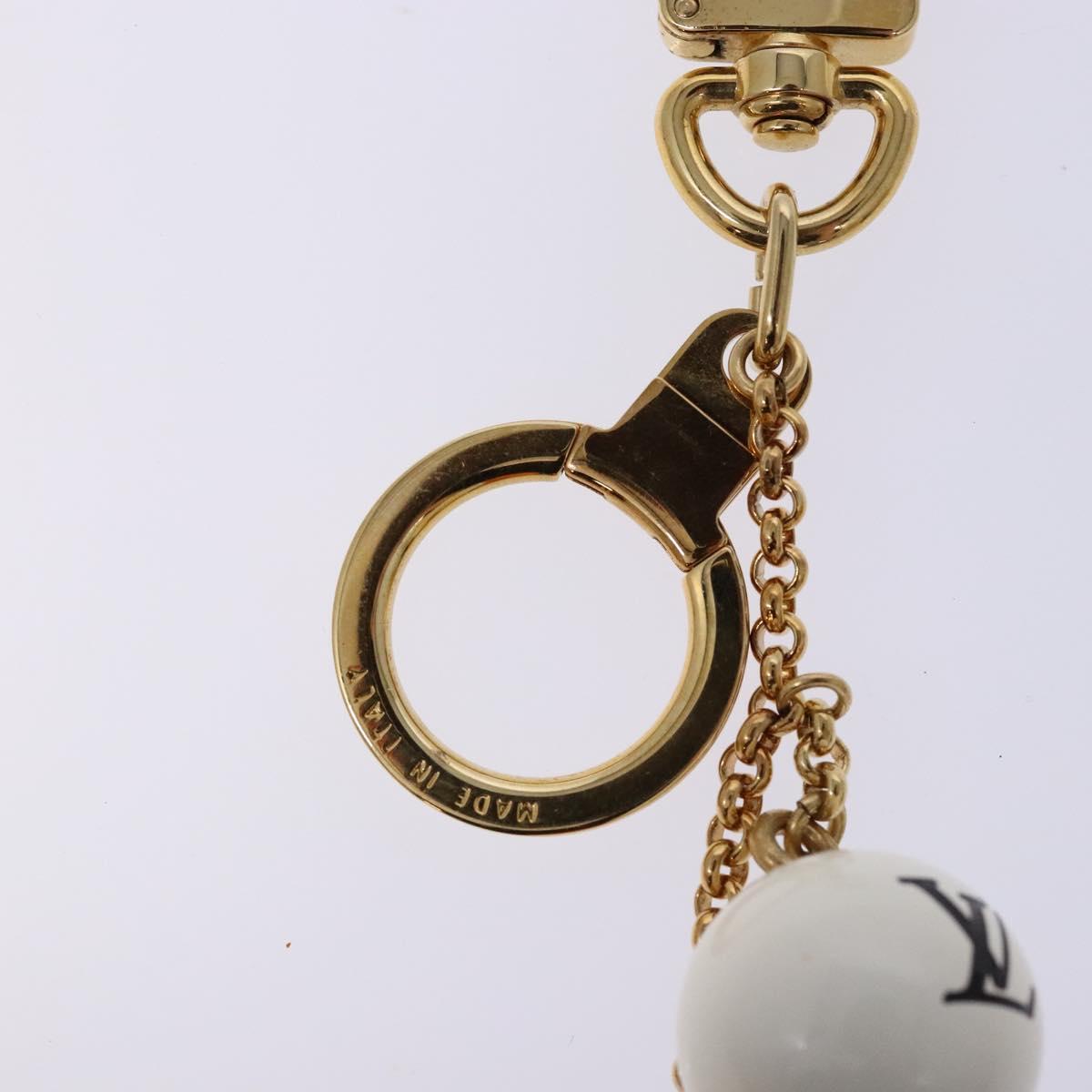 LOUIS VUITTON Porte ClesChainne Key Holder Metal T&B Gold M60076 LV Auth 129759