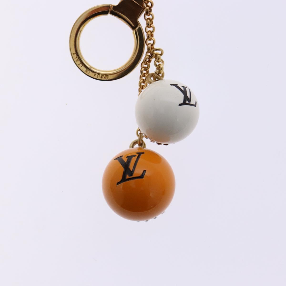 LOUIS VUITTON Porte ClesChainne Key Holder Metal T&B Gold M60076 LV Auth 129759
