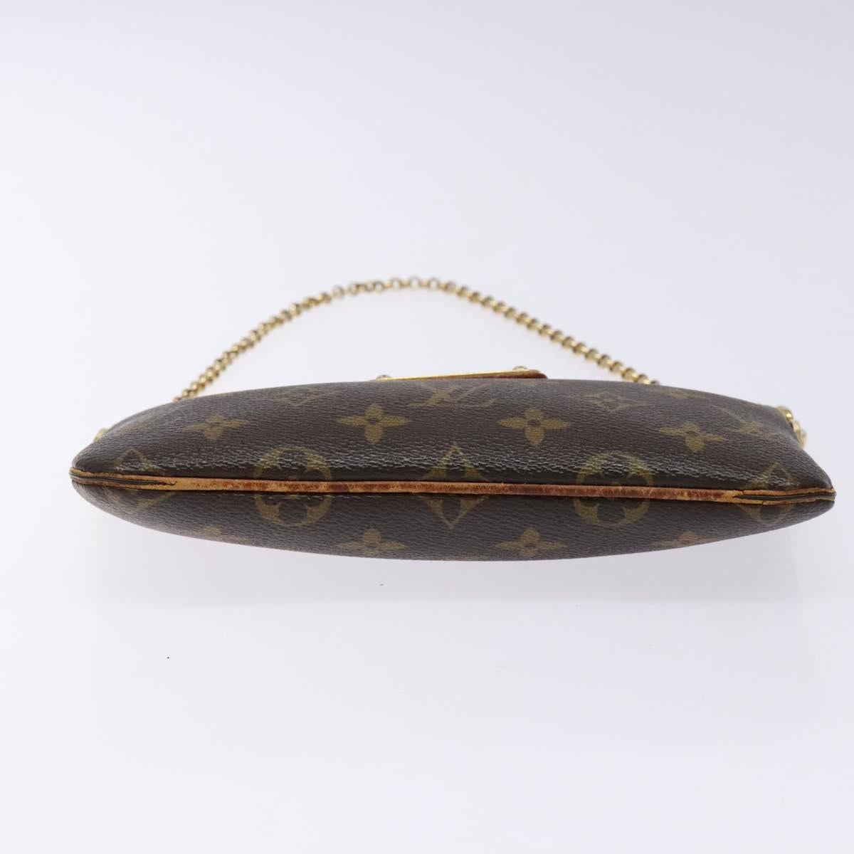 LOUIS VUITTON Monogram Chain Pochette Mila MM Accessory Pouch M60094 Auth 129774