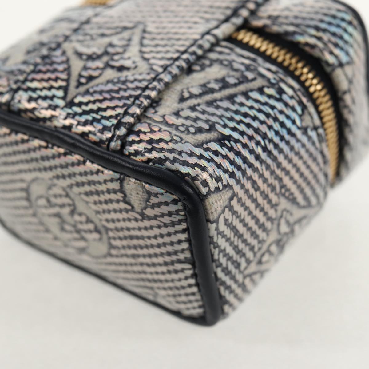 LOUIS VUITTON Laminated Jacquard Bijoux Sac Micro Vanity Bag R95559 Auth 129778M