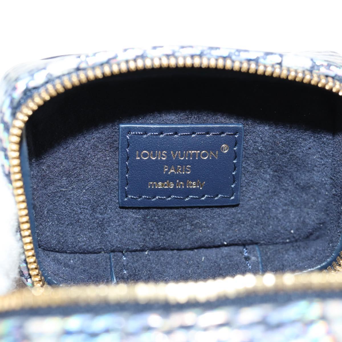 LOUIS VUITTON Laminated Jacquard Bijoux Sac Micro Vanity Bag R95559 Auth 129778M